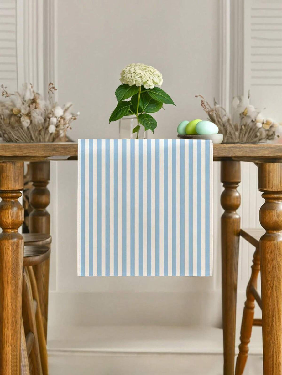 1pc, Minimalist Fashion Striped Table Runner, Rectangular Tablecloth, Suitable For Dining Table, Coffee Table, Home Decor - Durable Kitchen And Dining Room Decoration, Table Decor